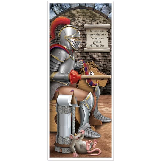 Beistle 30" x 6ft. Knight Restroom Door Covers, 2ct.
